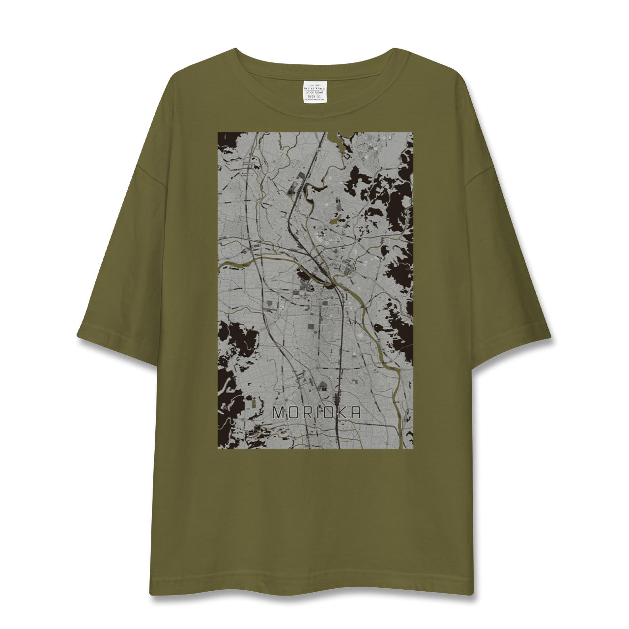 【盛岡(岩手県)】地図柄ビッグシルエットTシャツ