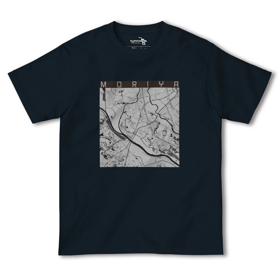【守谷(茨城県)】地図柄ヘビーウェイトTシャツ