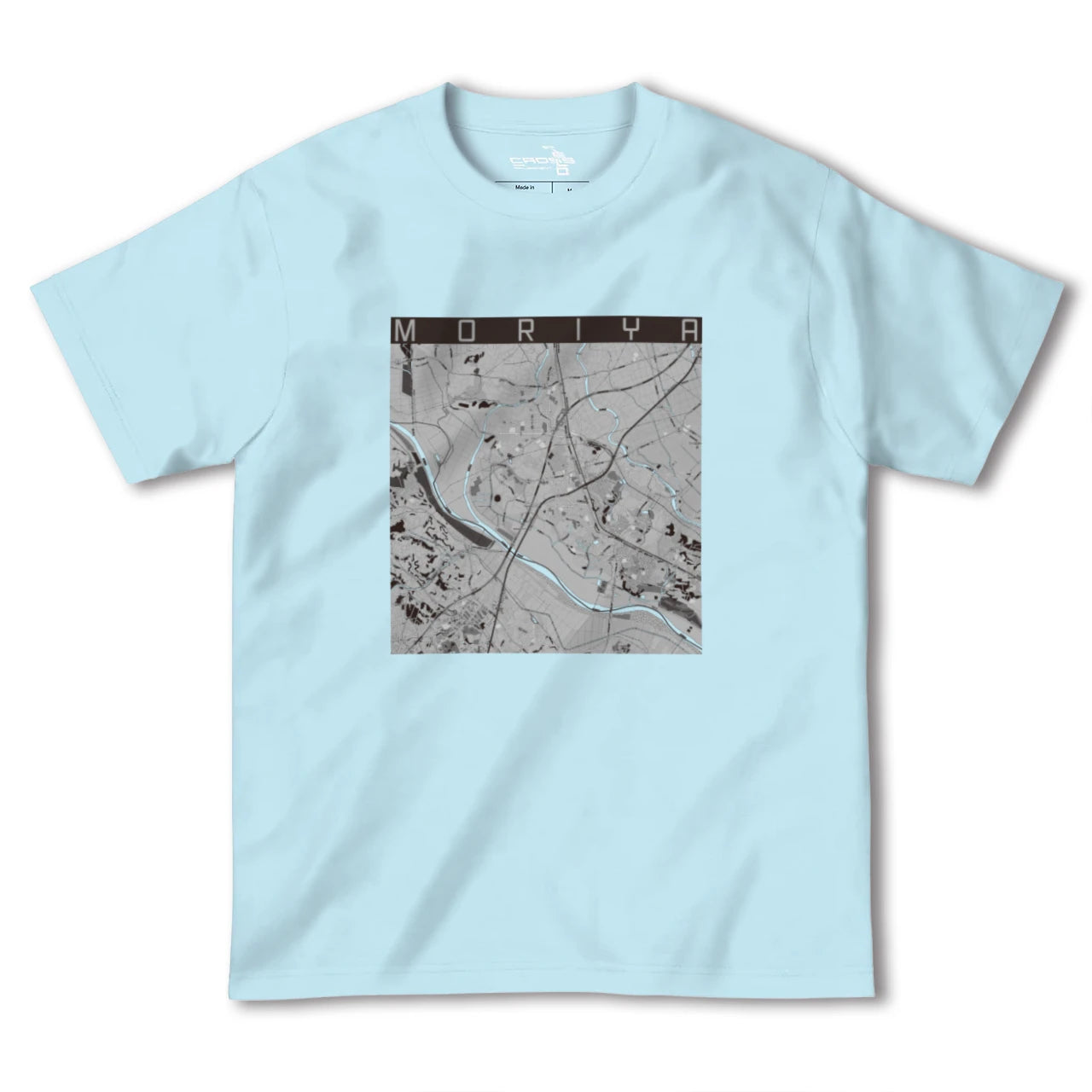 【守谷(茨城県)】地図柄ヘビーウェイトTシャツ