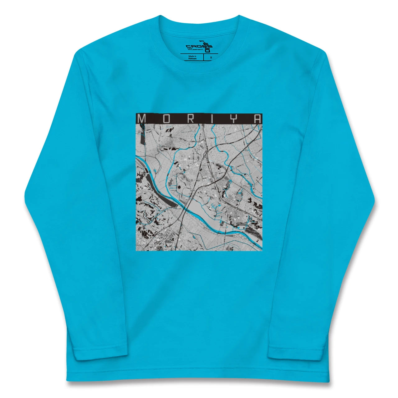 【守谷(茨城県)】地図柄ロングスリーブTシャツ
