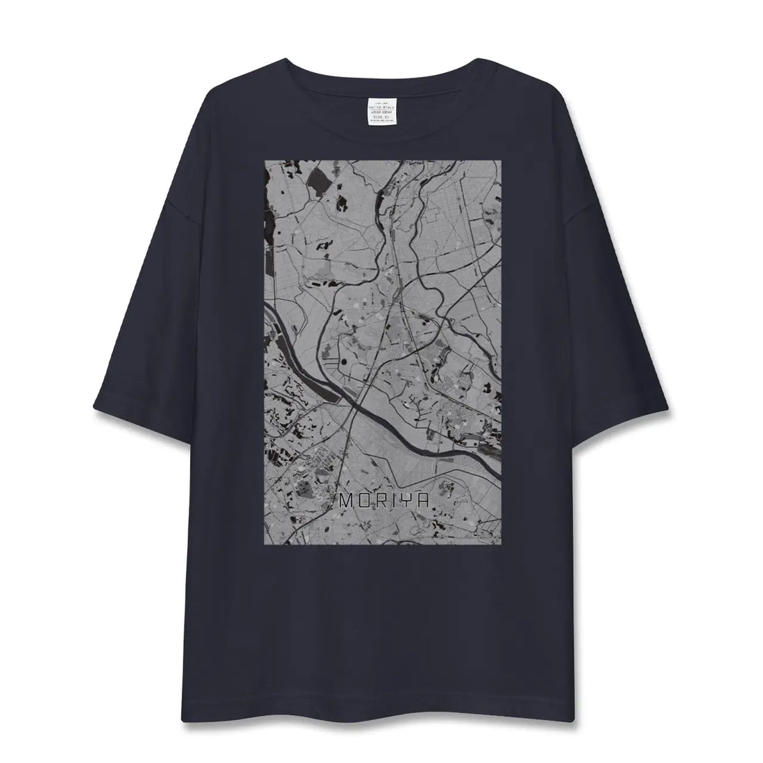 【守谷(茨城県)】地図柄ビッグシルエットTシャツ