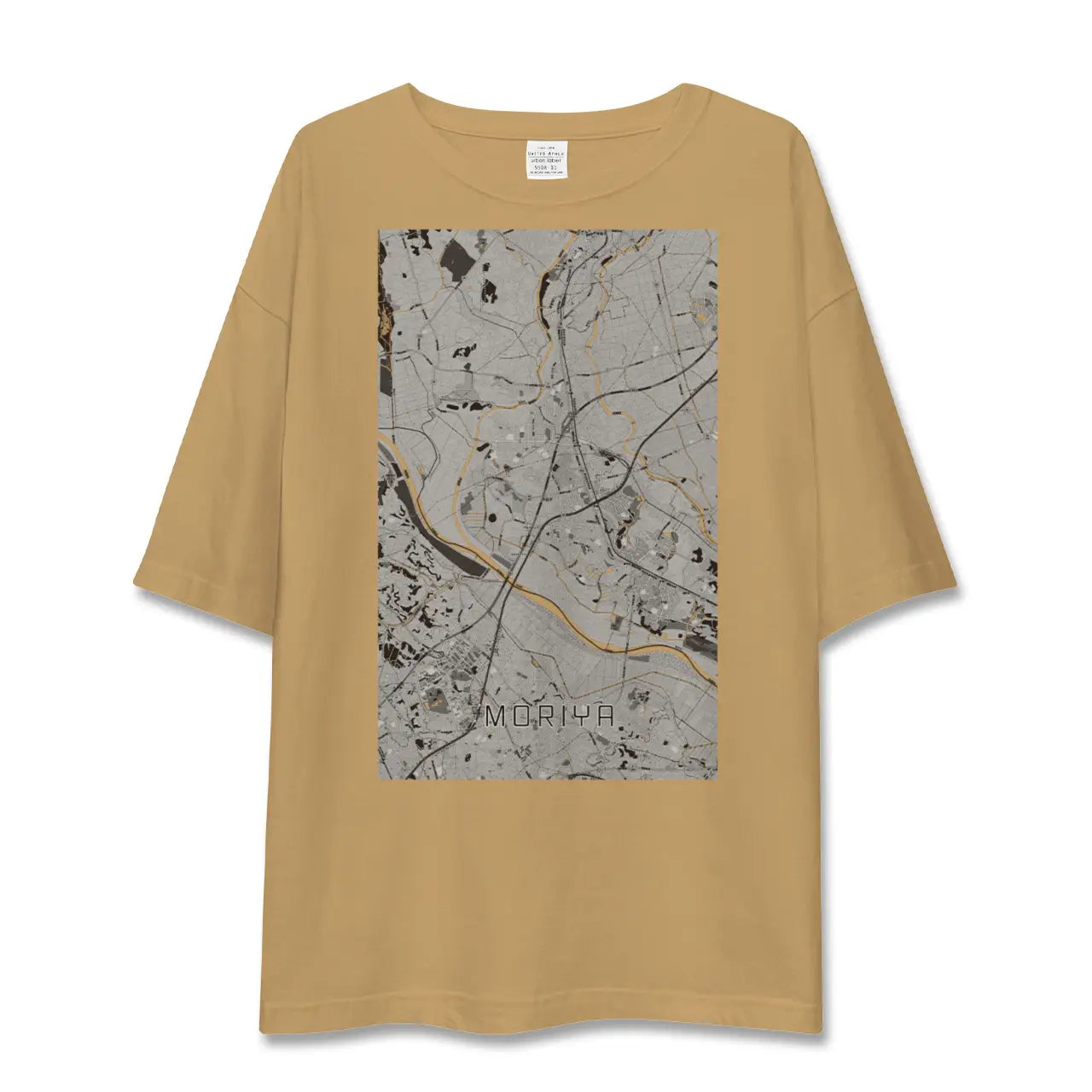 【守谷(茨城県)】地図柄ビッグシルエットTシャツ