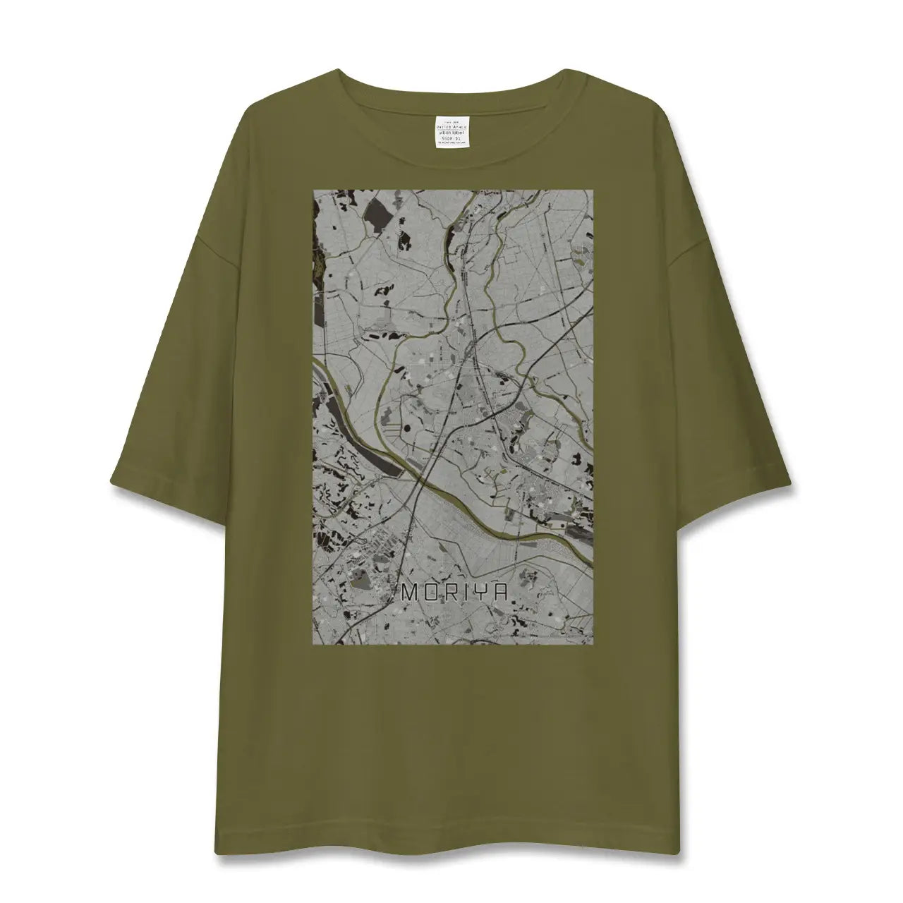 【守谷(茨城県)】地図柄ビッグシルエットTシャツ