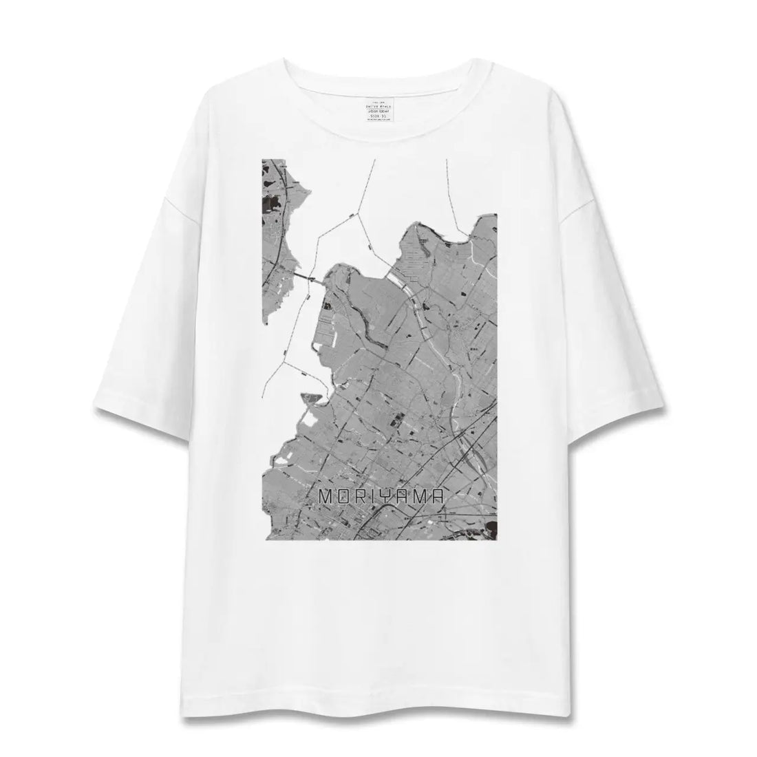 【守山(滋賀県)】地図柄ビッグシルエットTシャツ