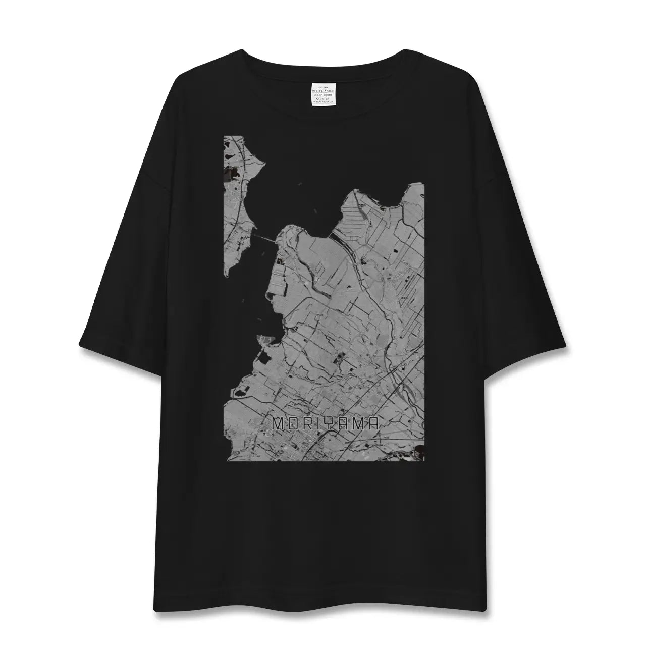 【守山(滋賀県)】地図柄ビッグシルエットTシャツ