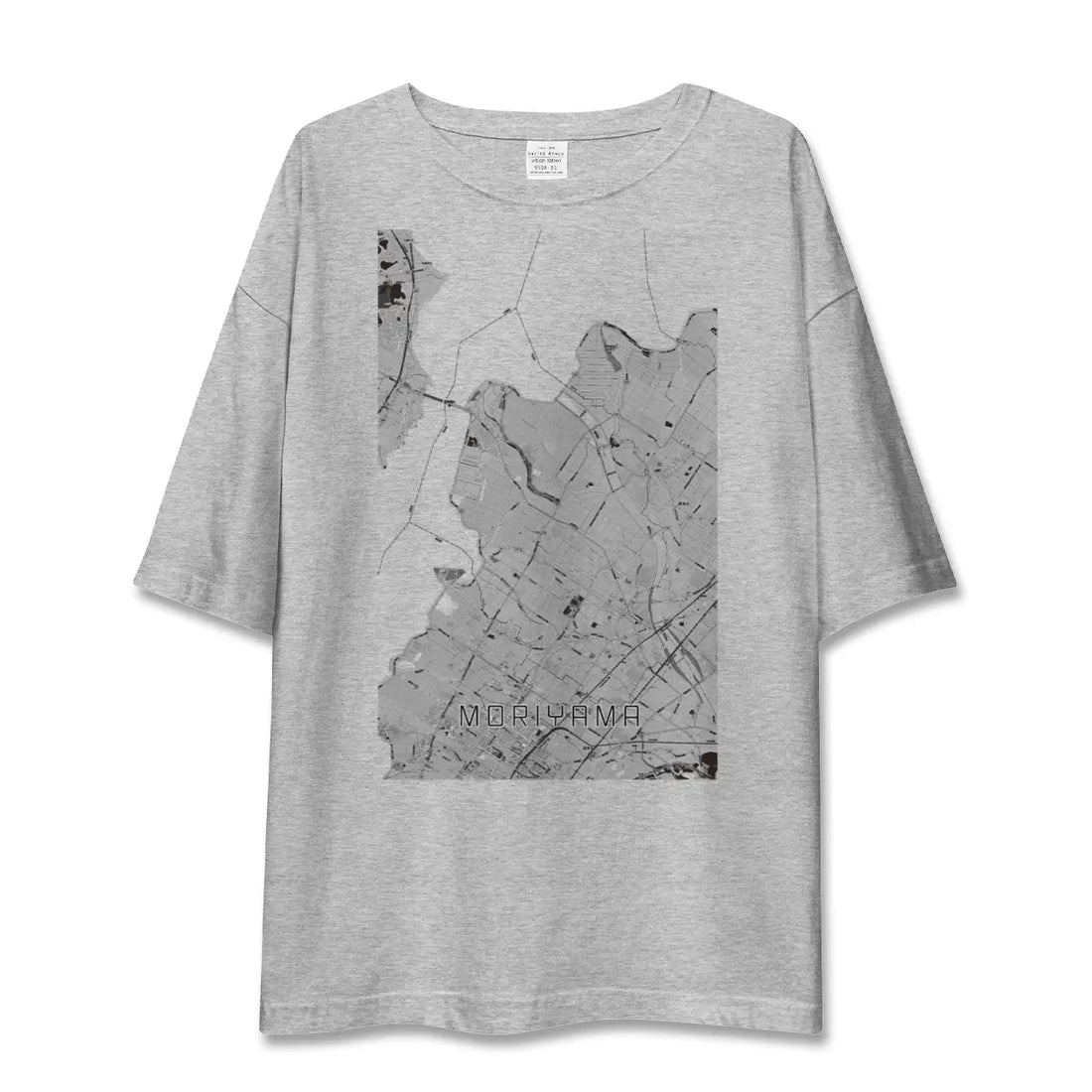 【守山(滋賀県)】地図柄ビッグシルエットTシャツ