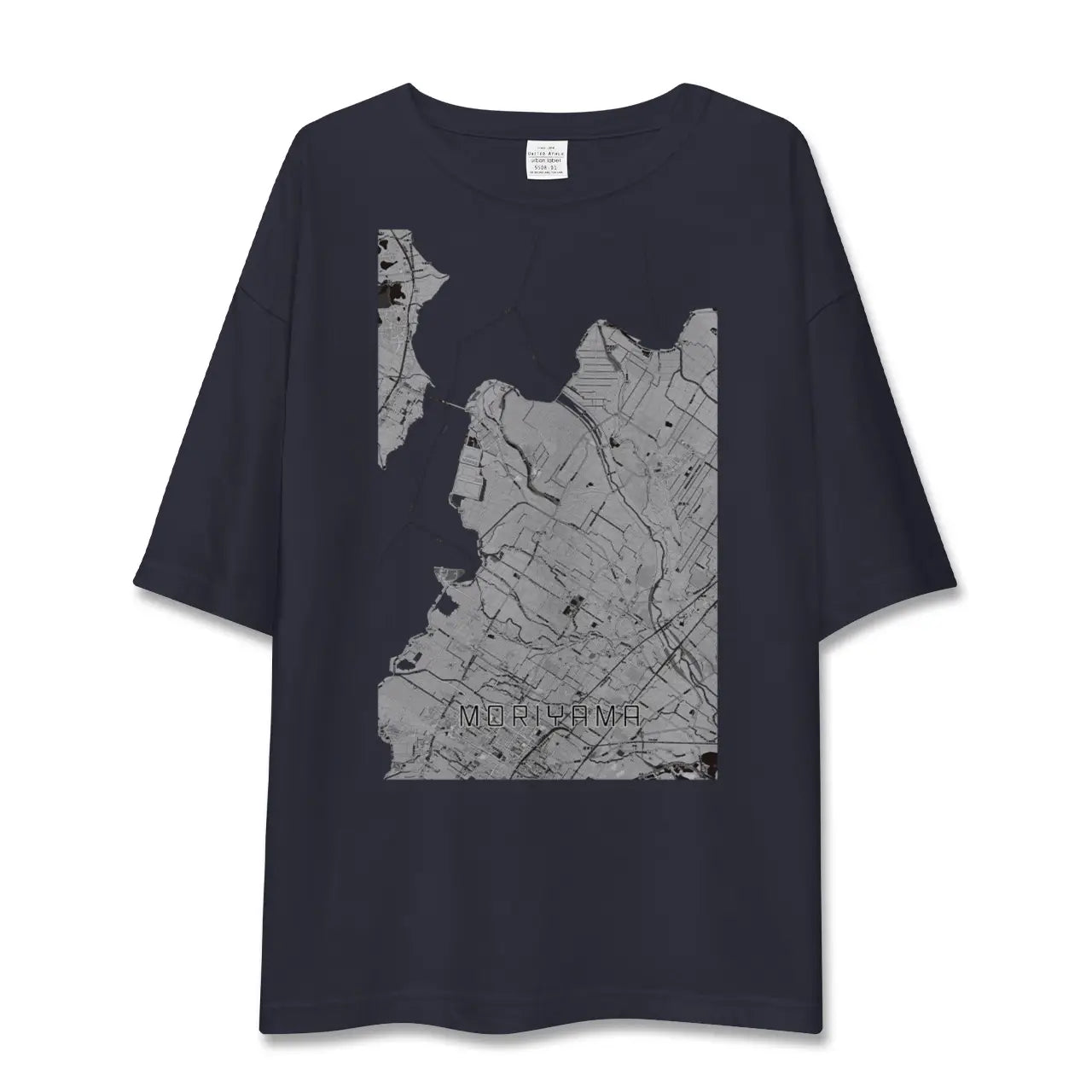 【守山(滋賀県)】地図柄ビッグシルエットTシャツ