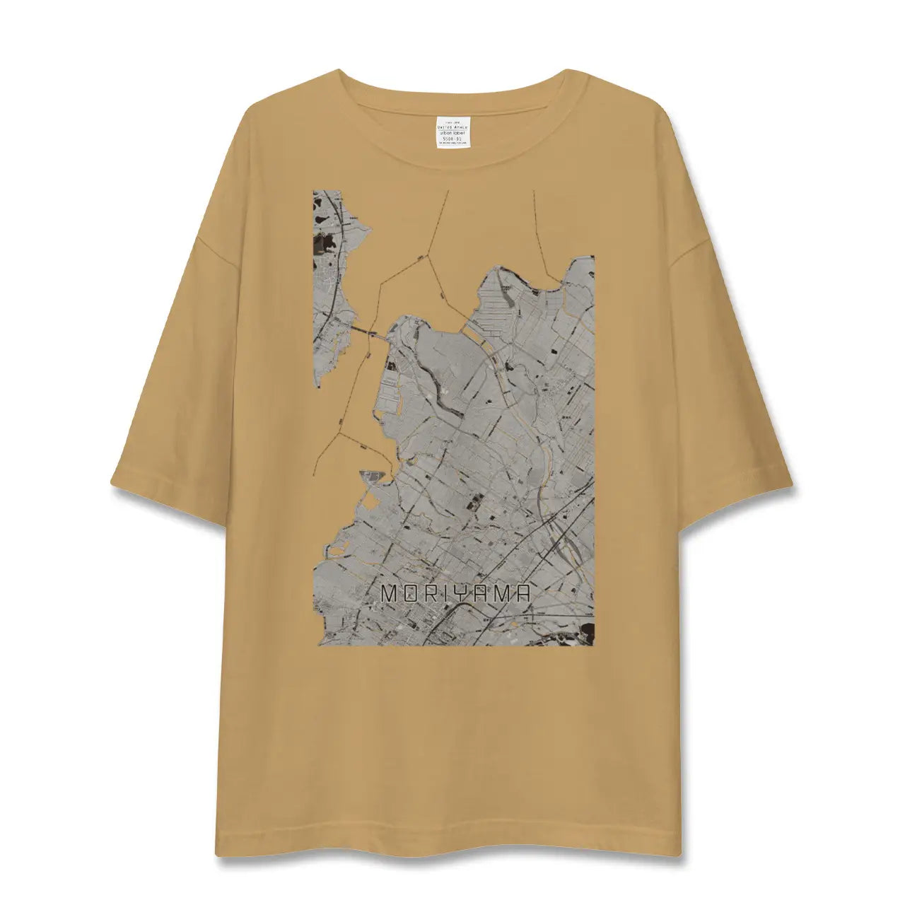 【守山(滋賀県)】地図柄ビッグシルエットTシャツ