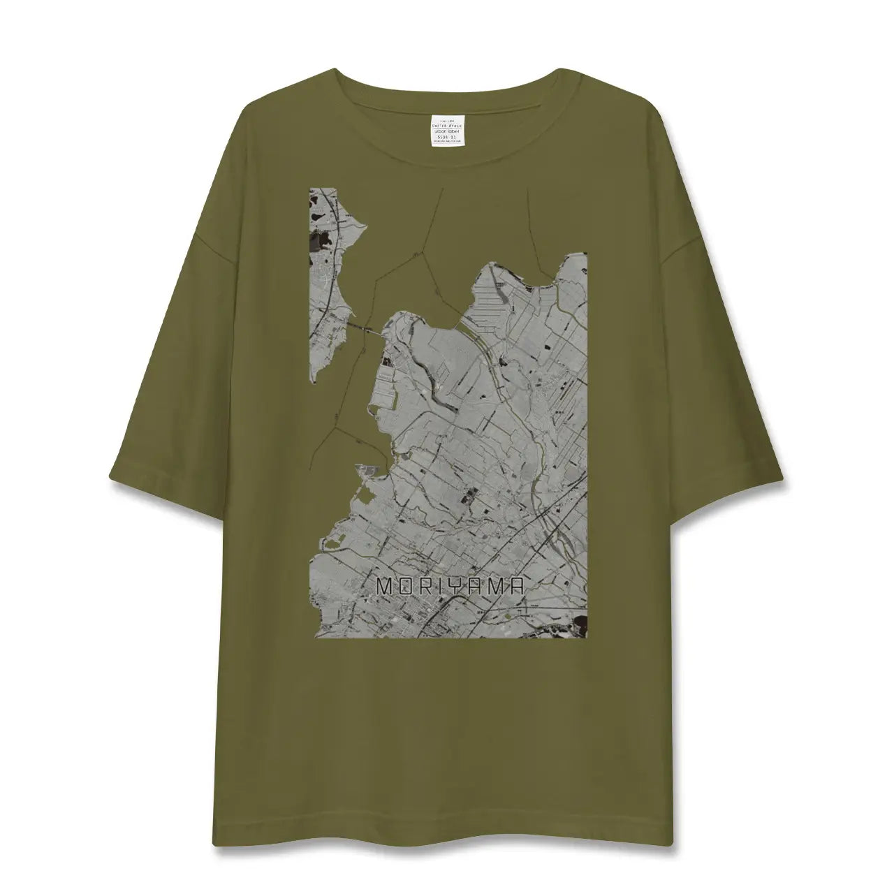 【守山(滋賀県)】地図柄ビッグシルエットTシャツ
