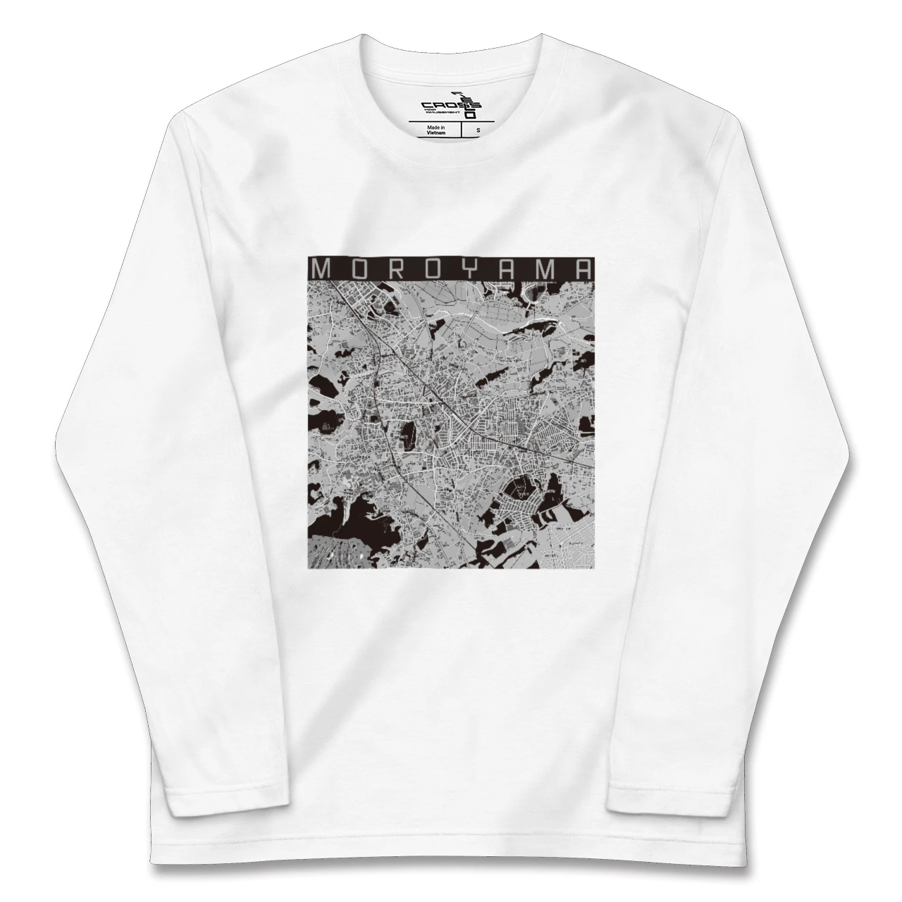【毛呂山(埼玉県)】地図柄ロングスリーブTシャツ