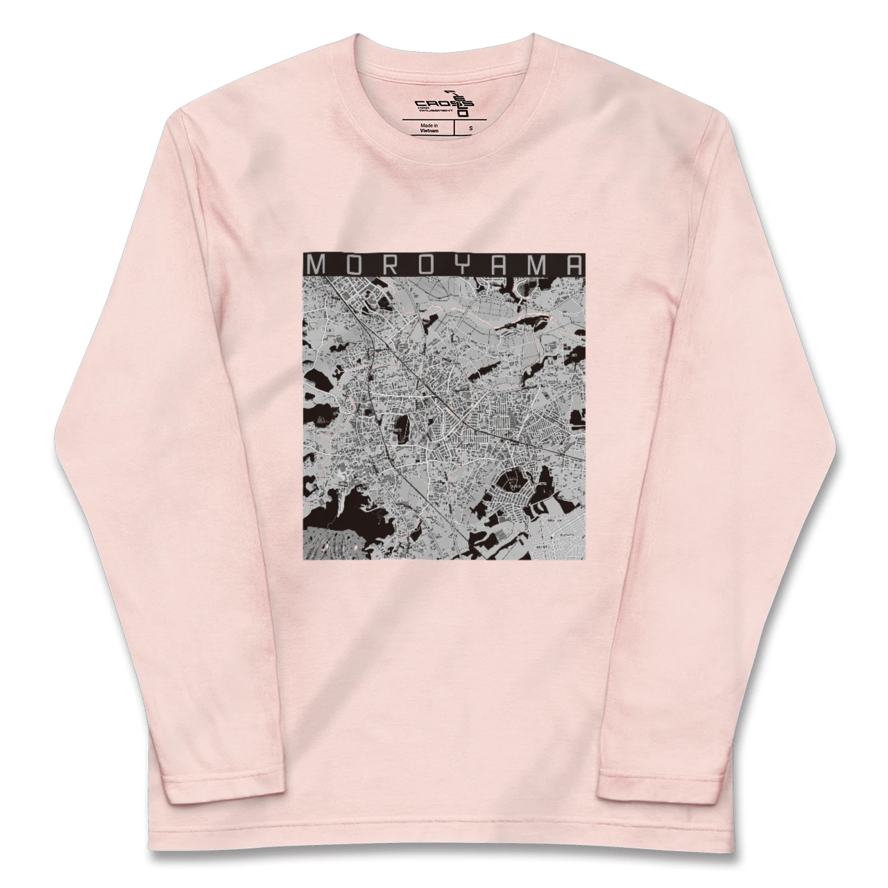 【毛呂山(埼玉県)】地図柄ロングスリーブTシャツ
