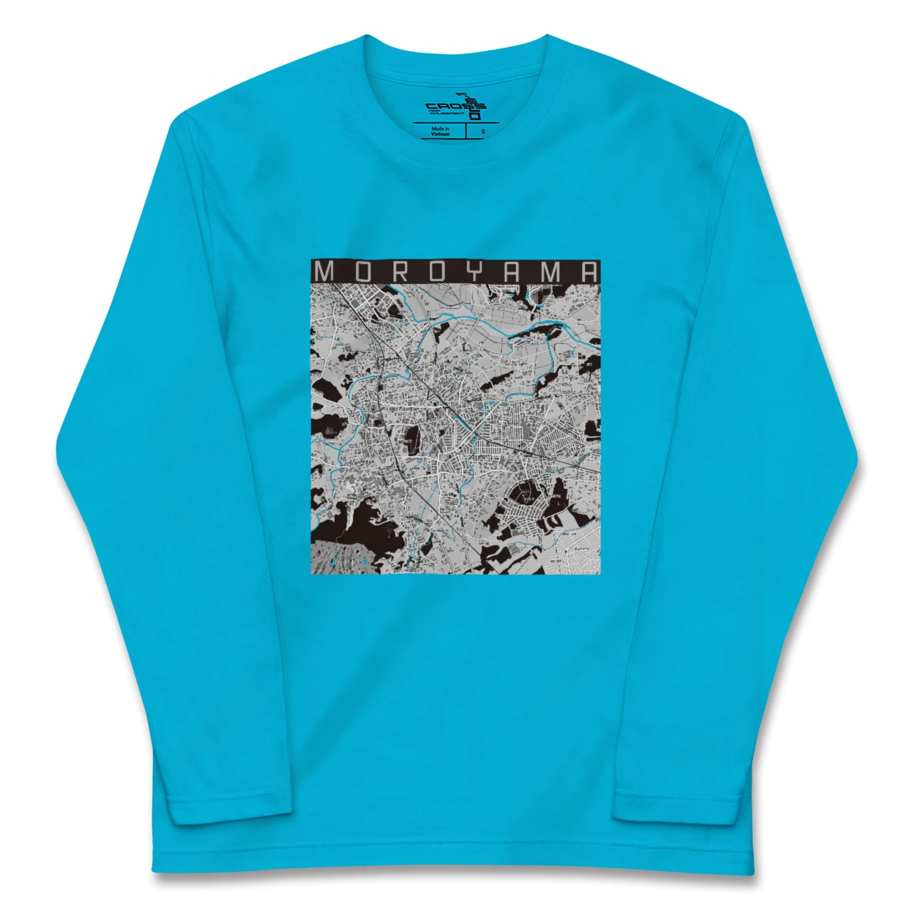 【毛呂山(埼玉県)】地図柄ロングスリーブTシャツ