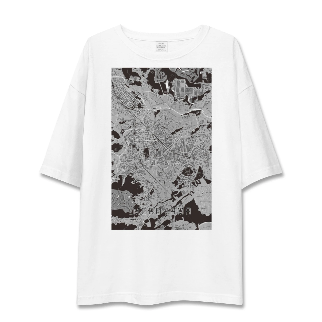 【毛呂山(埼玉県)】地図柄ビッグシルエットTシャツ