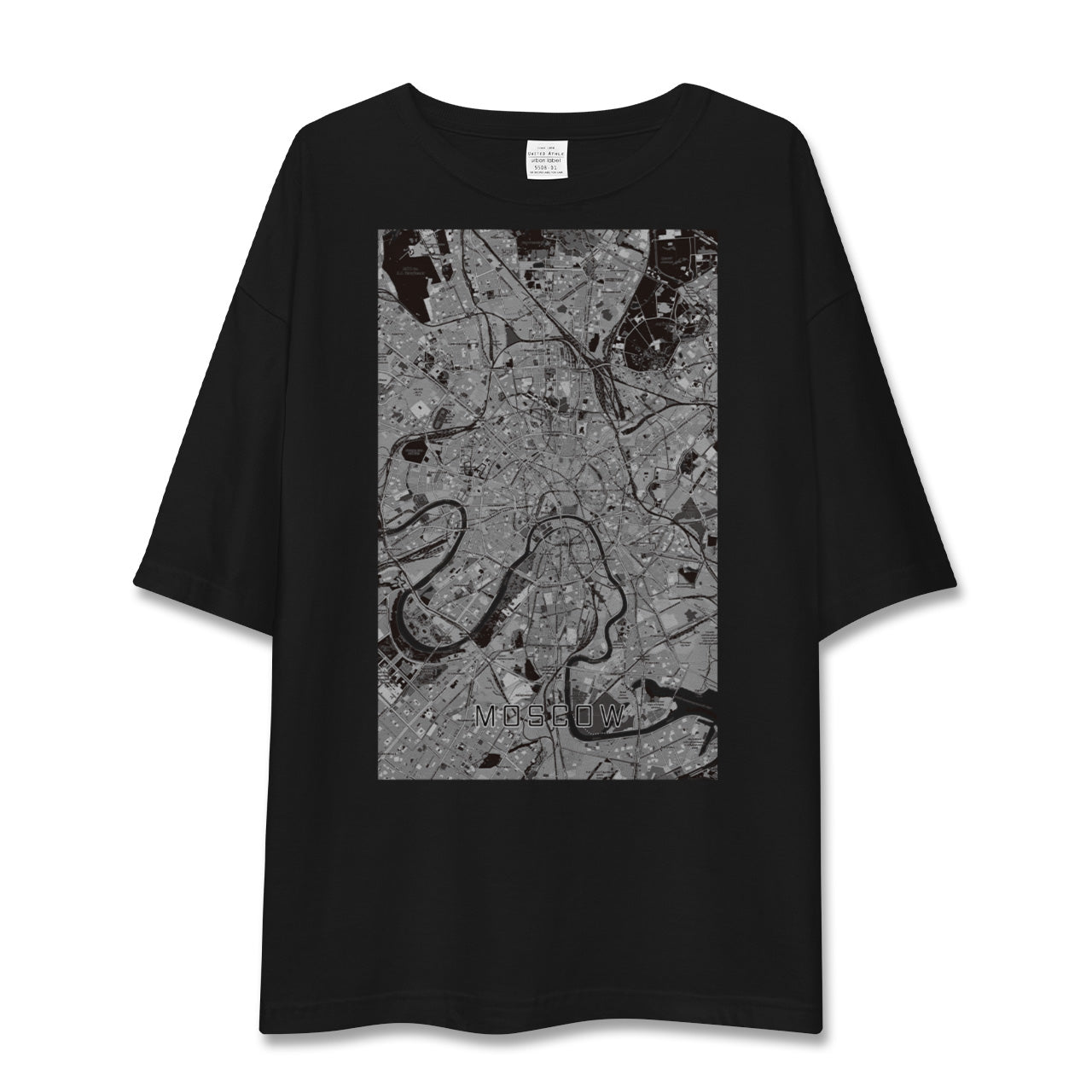 【モスクワ(ロシア)】地図柄ビッグシルエットTシャツ