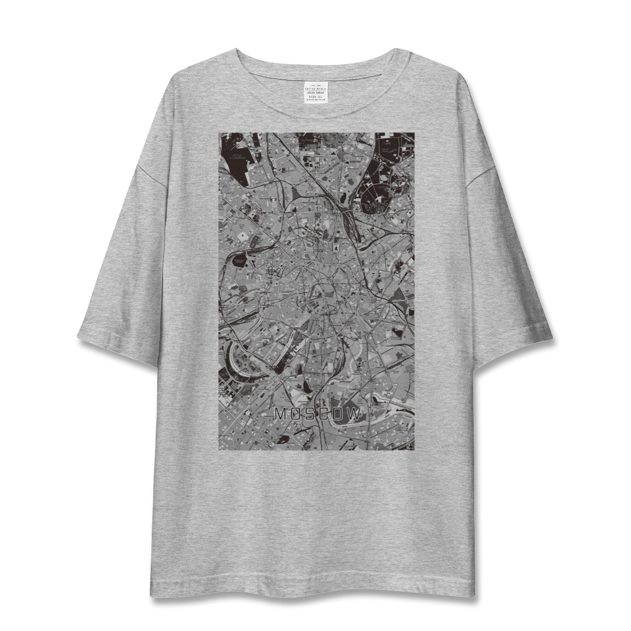 【モスクワ(ロシア)】地図柄ビッグシルエットTシャツ