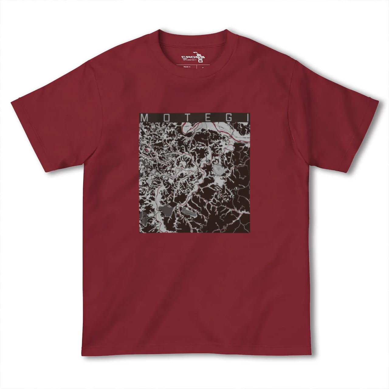 【茂木(栃木県)】地図柄ヘビーウェイトTシャツ