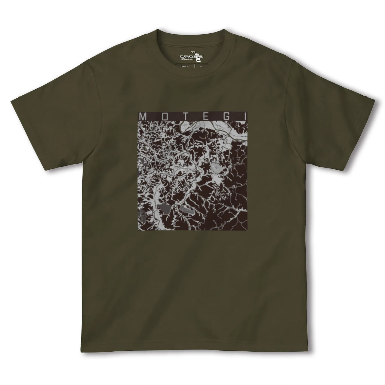 【茂木(栃木県)】地図柄ヘビーウェイトTシャツ