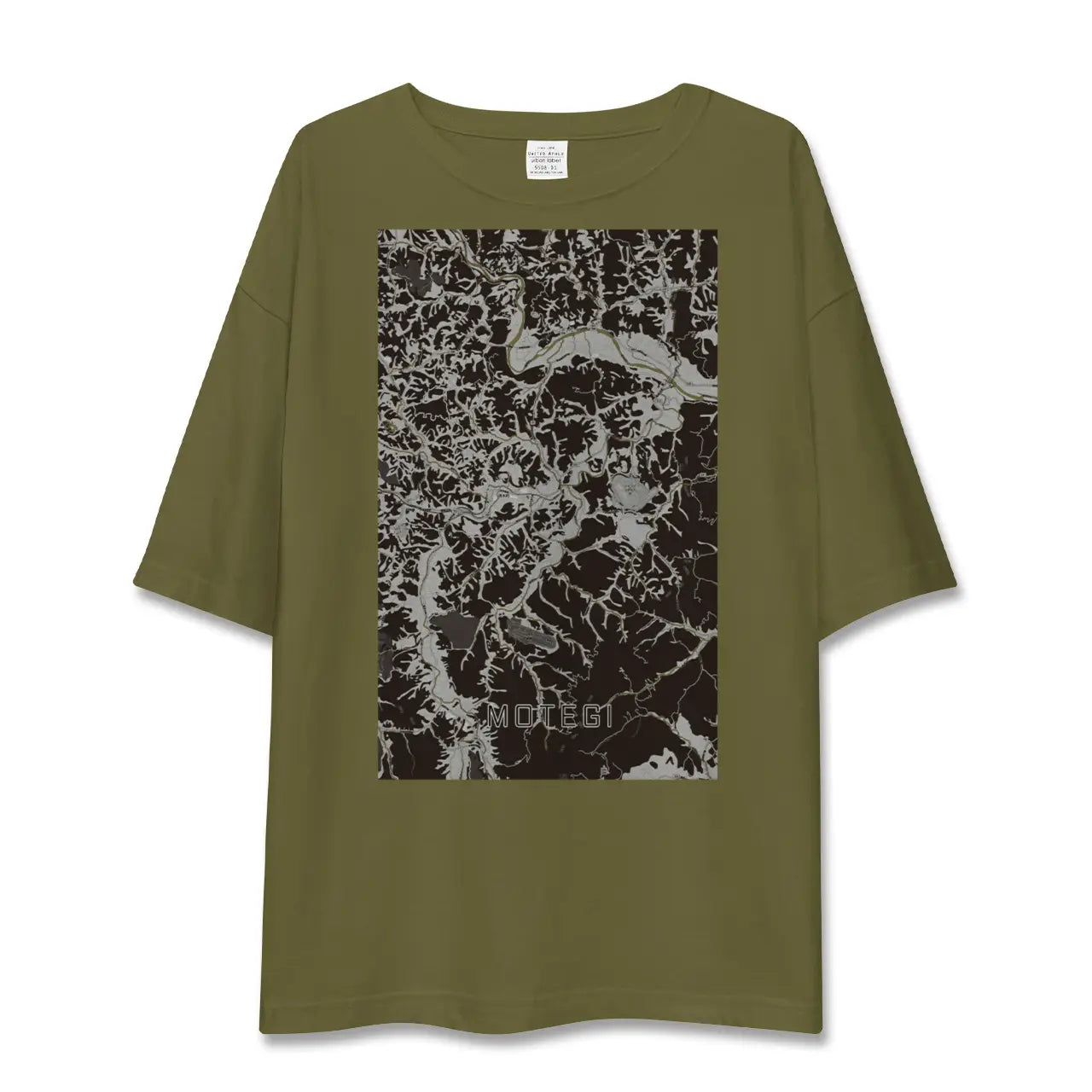 【茂木(栃木県)】地図柄ビッグシルエットTシャツ