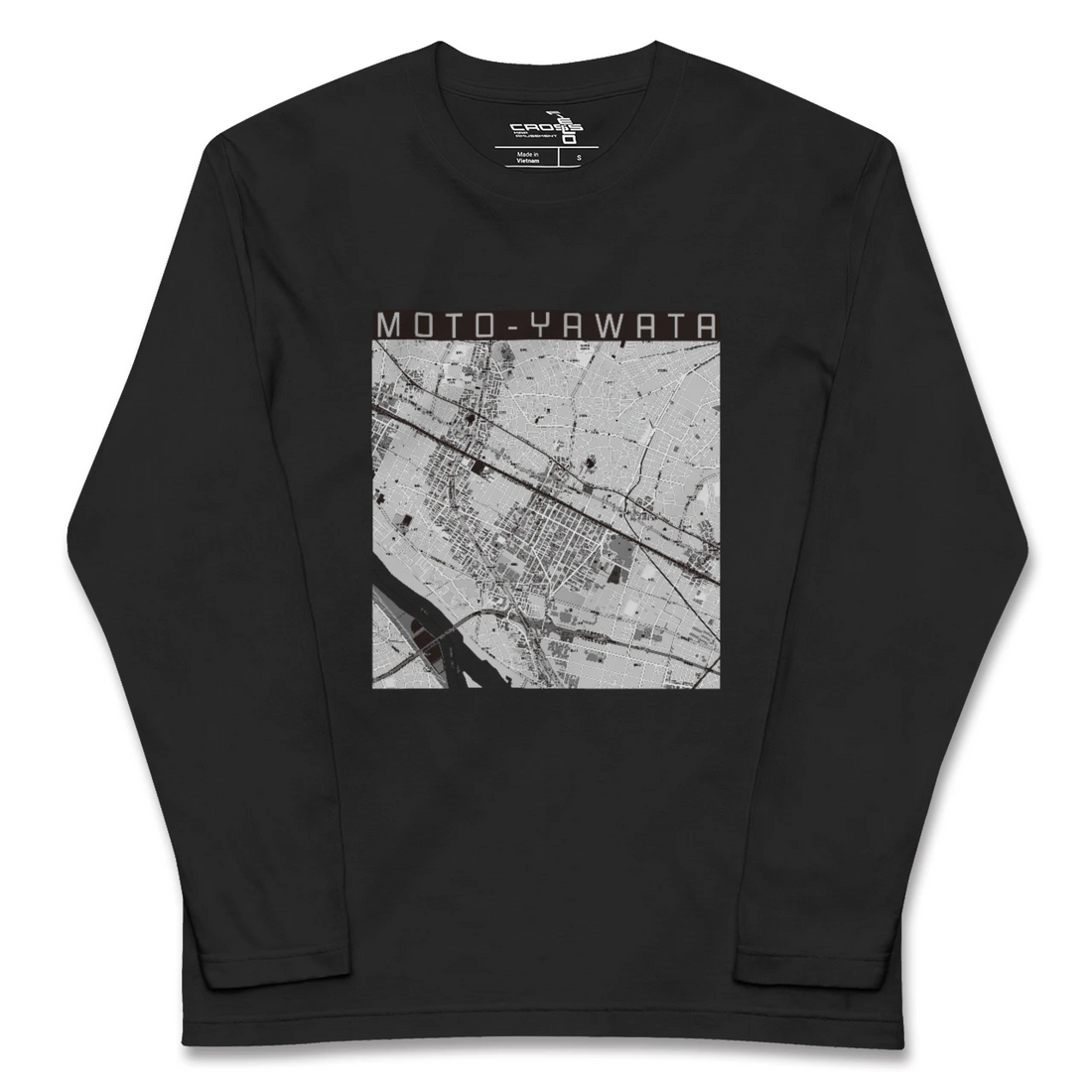 【本八幡(千葉県)】地図柄ロングスリーブTシャツ