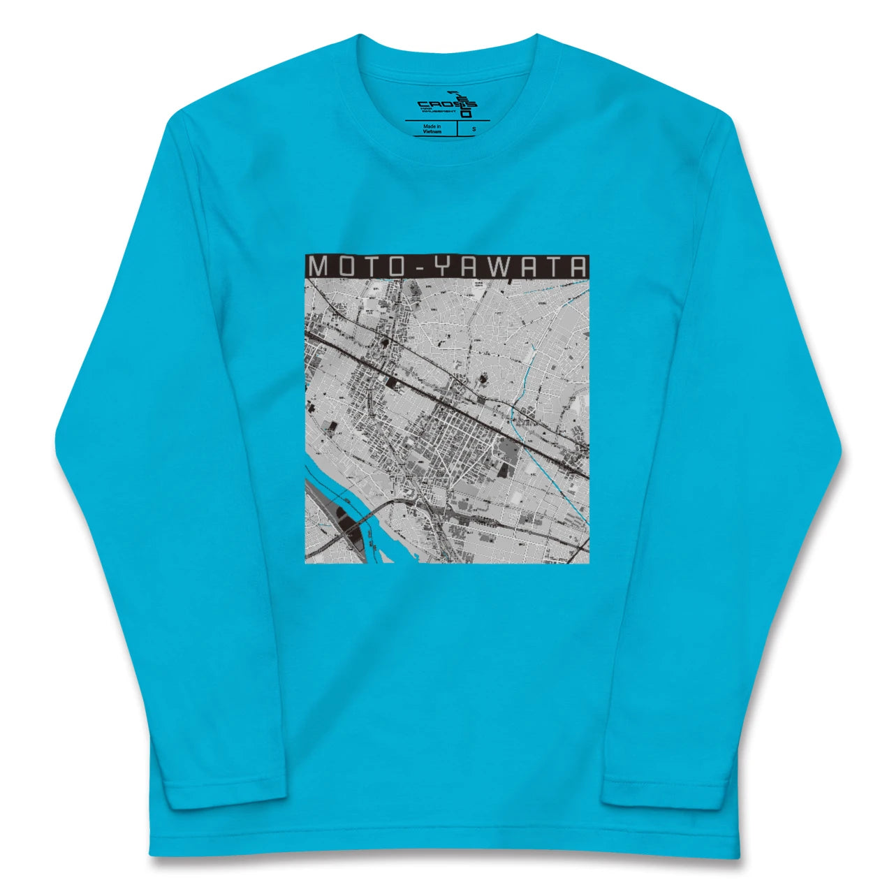 【本八幡(千葉県)】地図柄ロングスリーブTシャツ