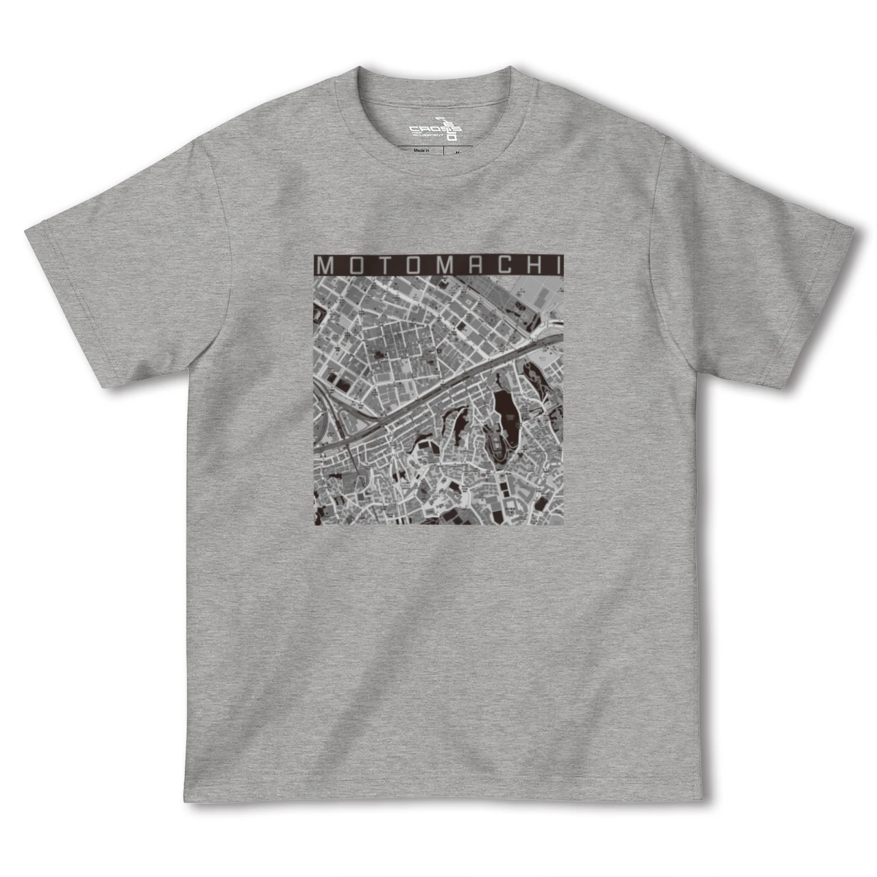 【元町(神奈川県)(神奈川県)】地図柄ヘビーウェイトTシャツ
