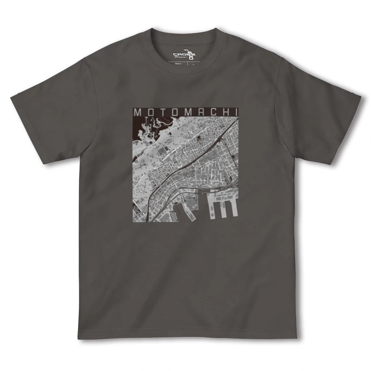 【元町(兵庫県)】地図柄ヘビーウェイトTシャツ