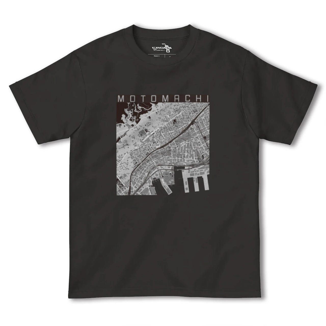 【元町(兵庫県)】地図柄ヘビーウェイトTシャツ