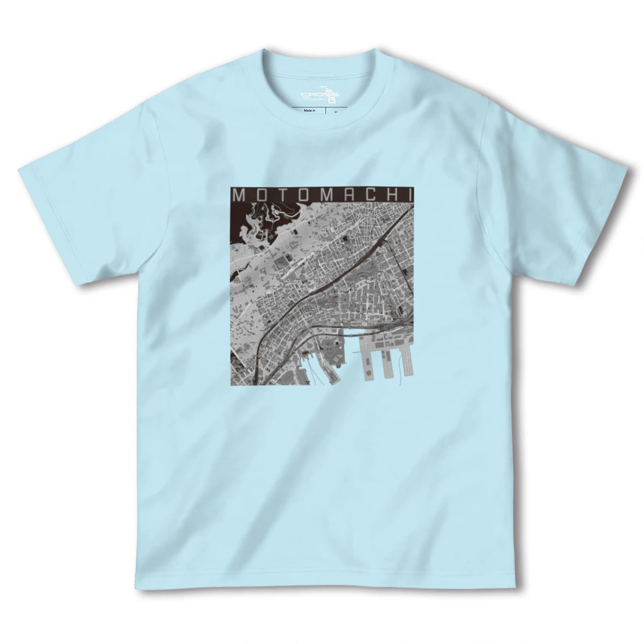 【元町(兵庫県)】地図柄ヘビーウェイトTシャツ