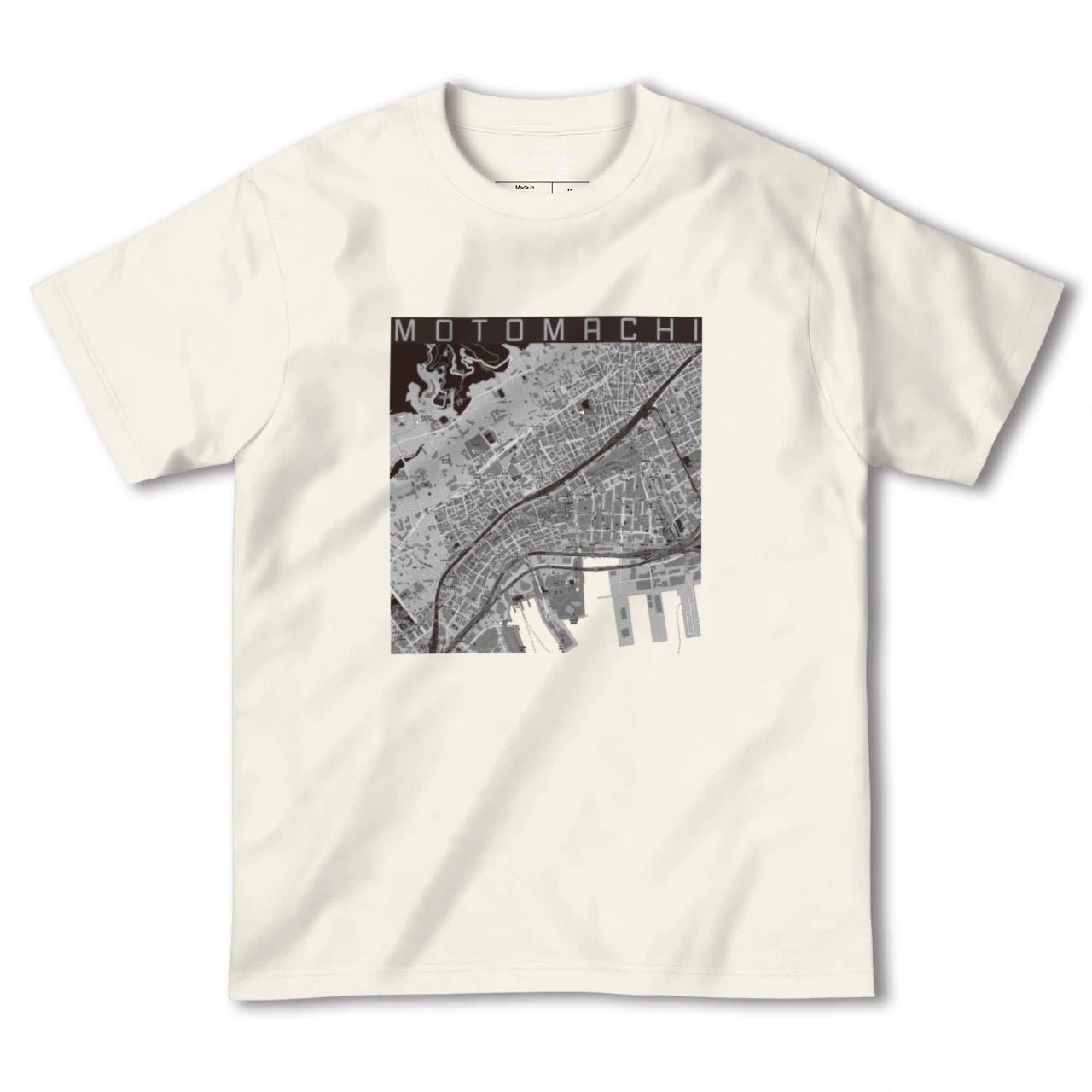 【元町(兵庫県)】地図柄ヘビーウェイトTシャツ