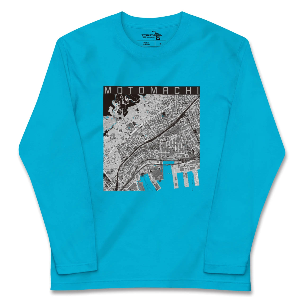 【元町(兵庫県)】地図柄ロングスリーブTシャツ