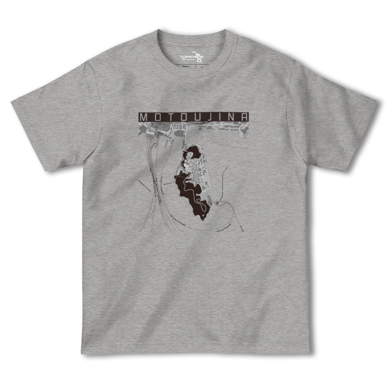 【元宇品(広島県)】地図柄ヘビーウェイトTシャツ