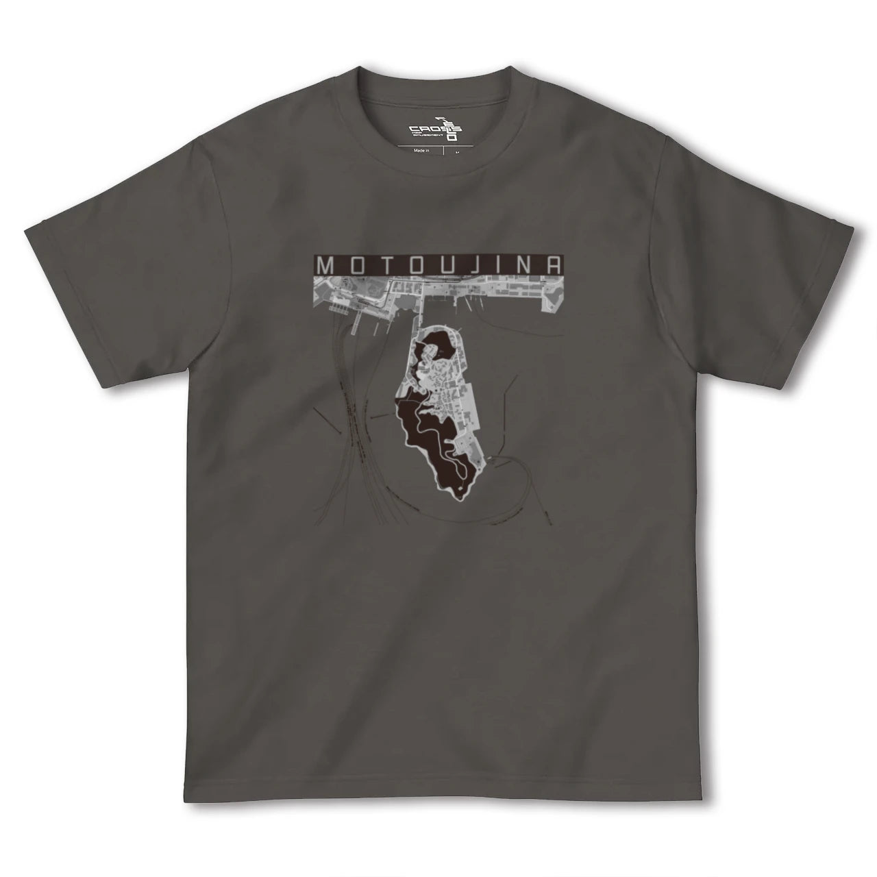 【元宇品(広島県)】地図柄ヘビーウェイトTシャツ