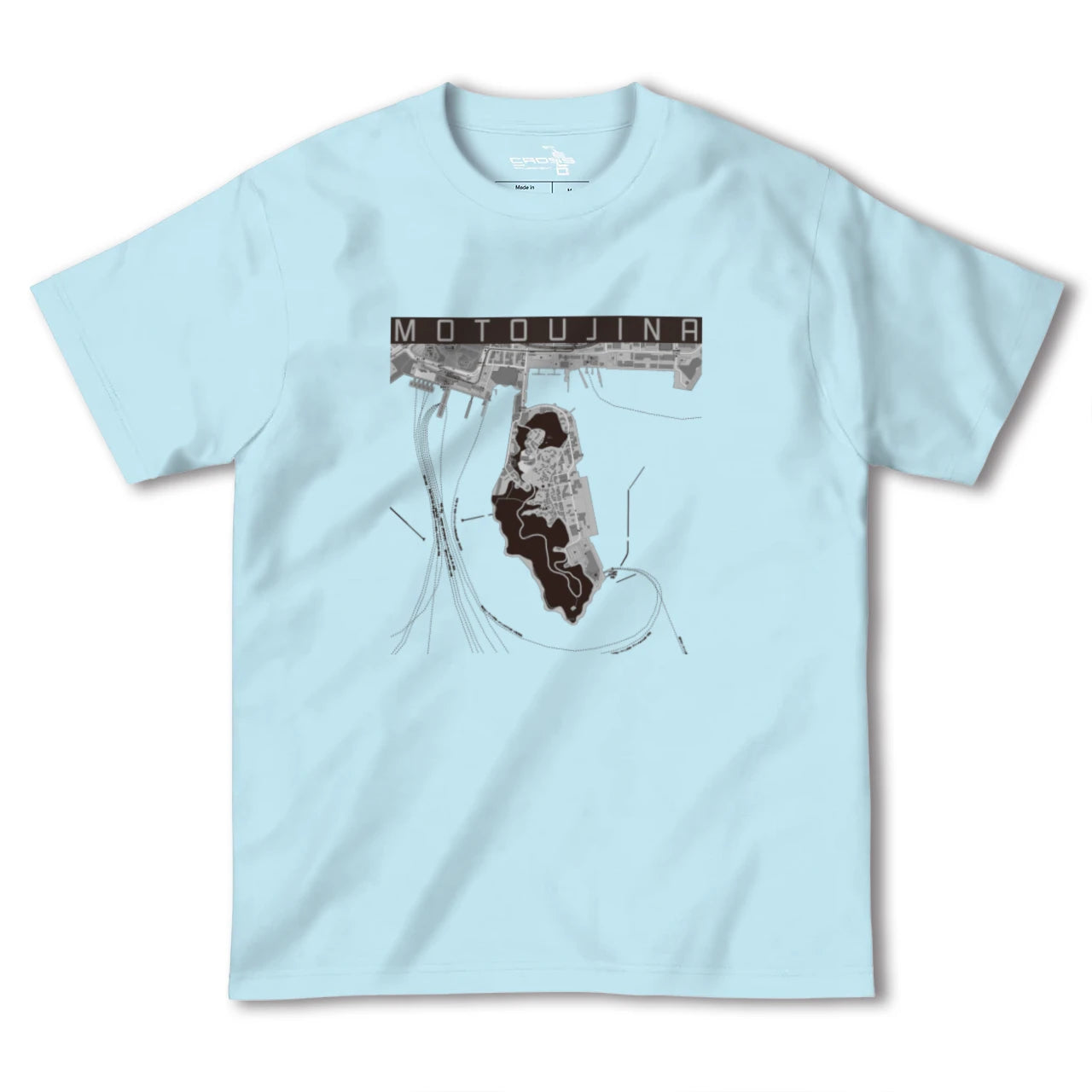 【元宇品(広島県)】地図柄ヘビーウェイトTシャツ