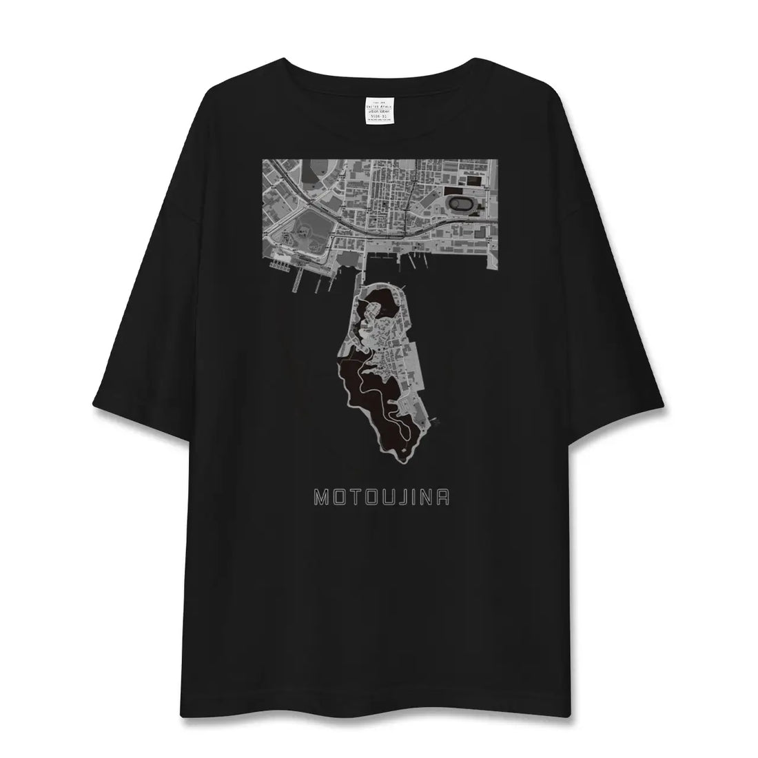 【元宇品(広島県)】地図柄ビッグシルエットTシャツ