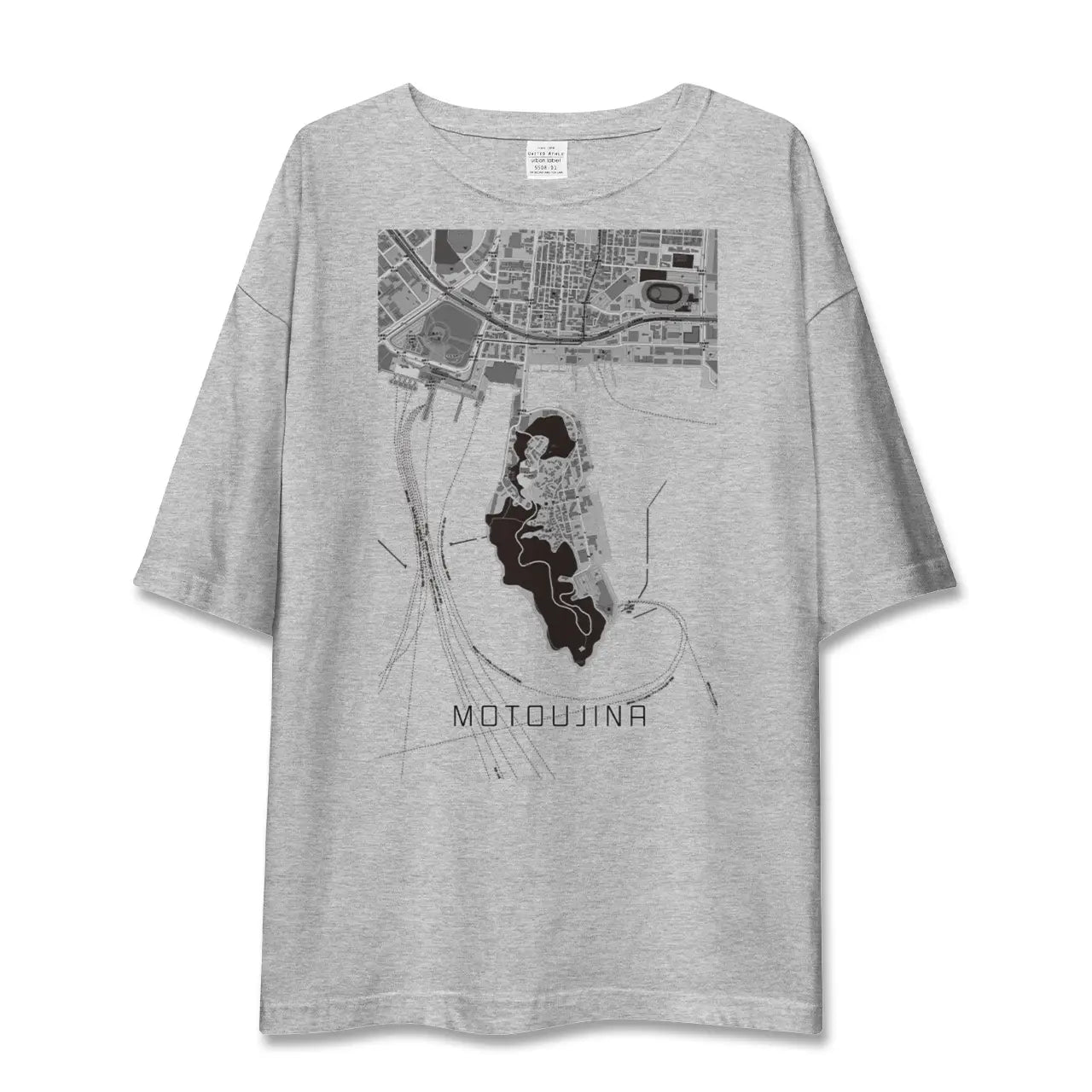 【元宇品(広島県)】地図柄ビッグシルエットTシャツ