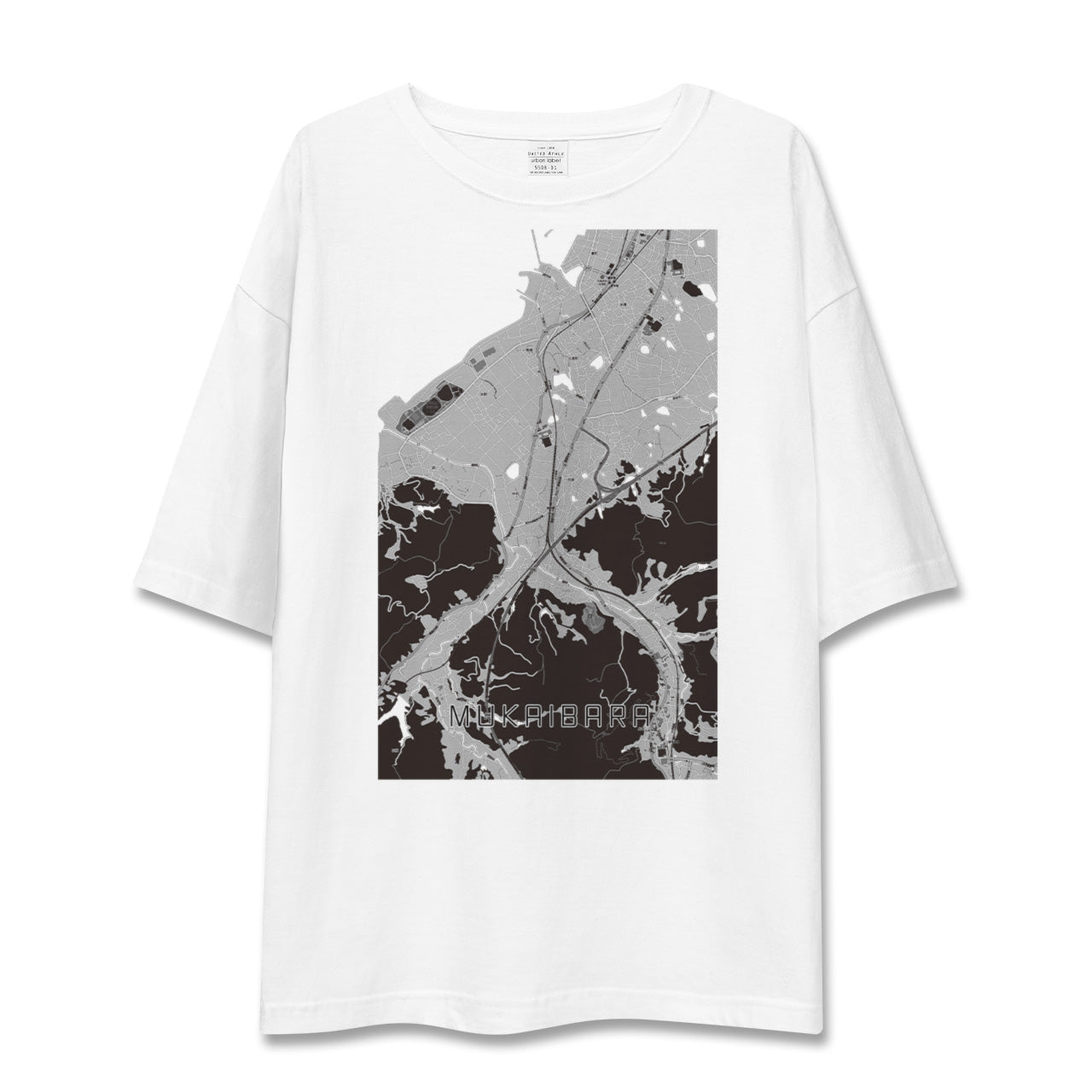 【向井原(愛媛県)】地図柄ビッグシルエットTシャツ