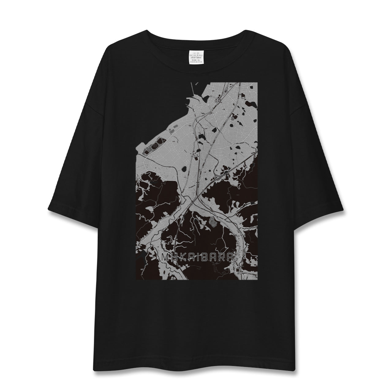 【向井原(愛媛県)】地図柄ビッグシルエットTシャツ