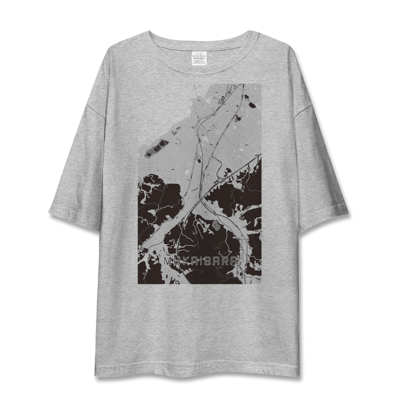 【向井原(愛媛県)】地図柄ビッグシルエットTシャツ