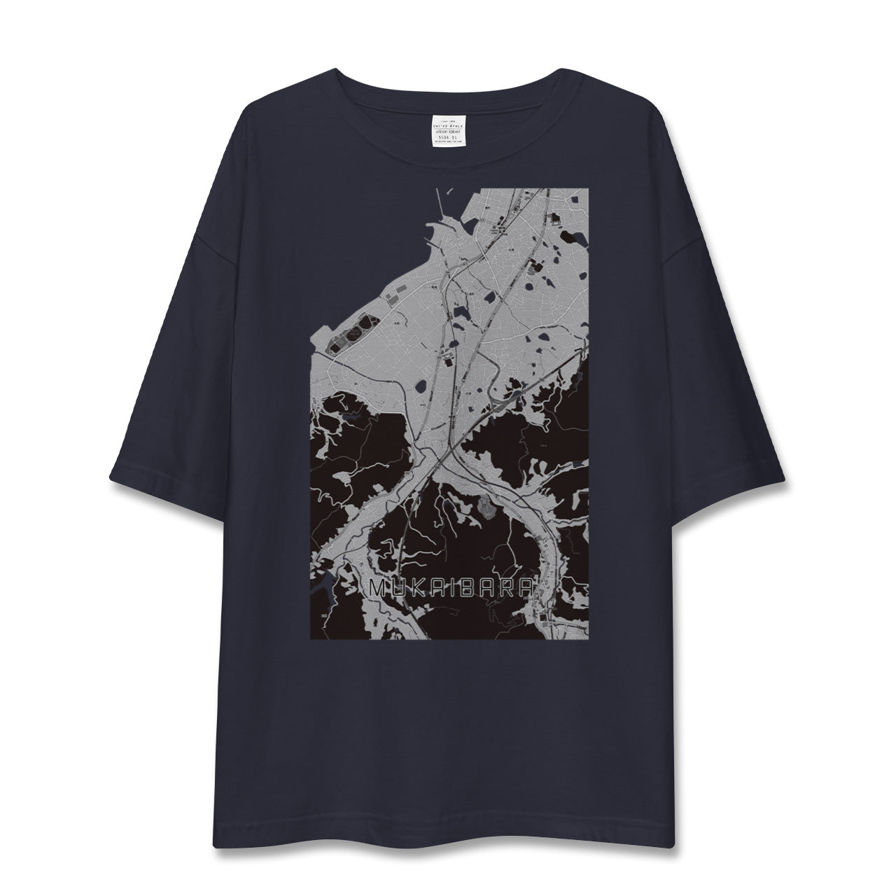 【向井原(愛媛県)】地図柄ビッグシルエットTシャツ