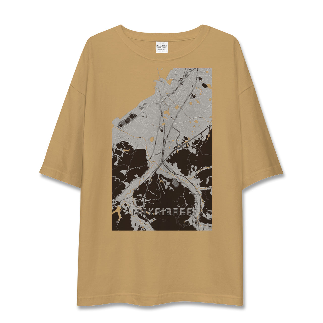 【向井原(愛媛県)】地図柄ビッグシルエットTシャツ