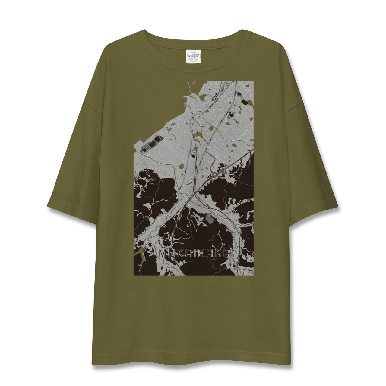 【向井原(愛媛県)】地図柄ビッグシルエットTシャツ