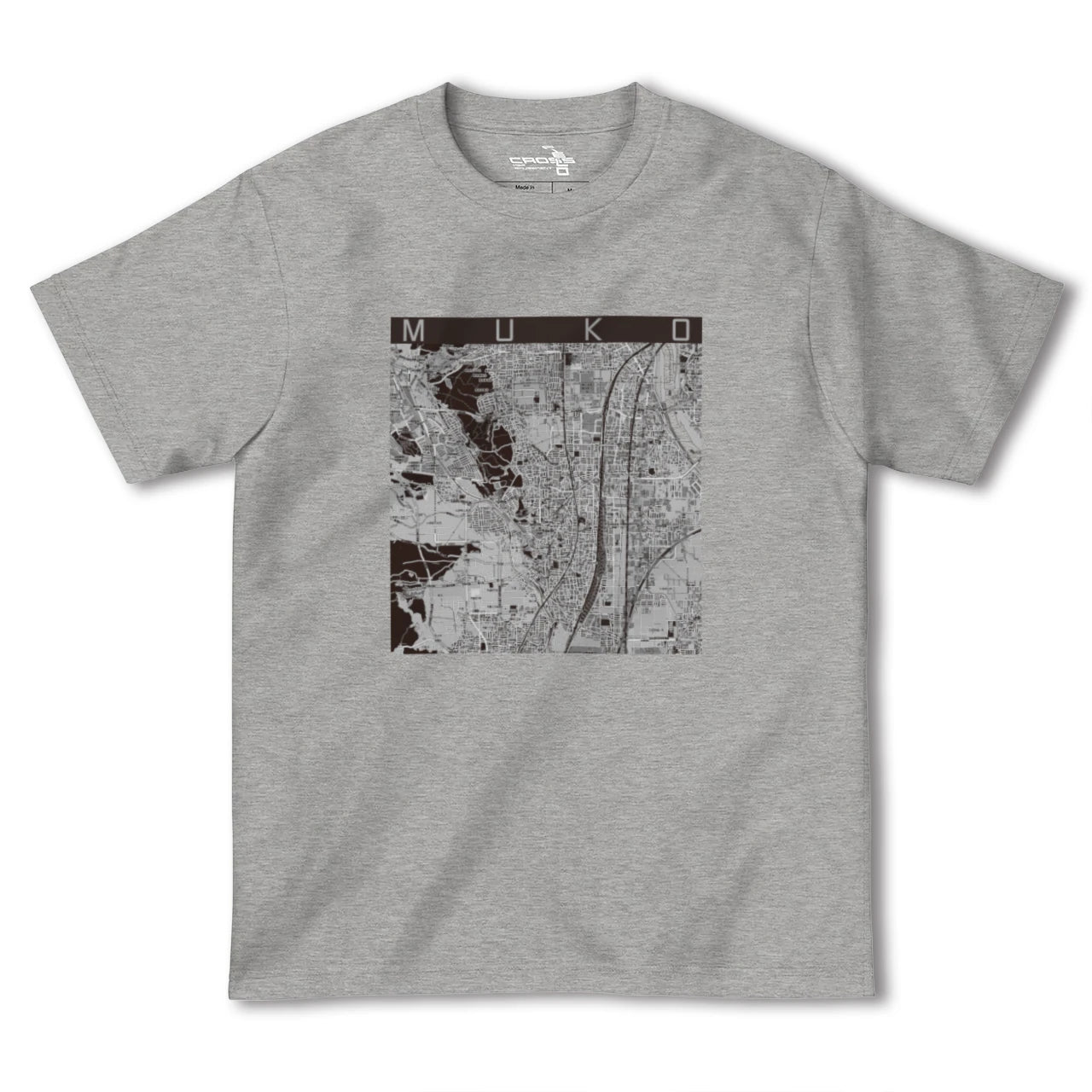 【向日(京都府)】地図柄ヘビーウェイトTシャツ