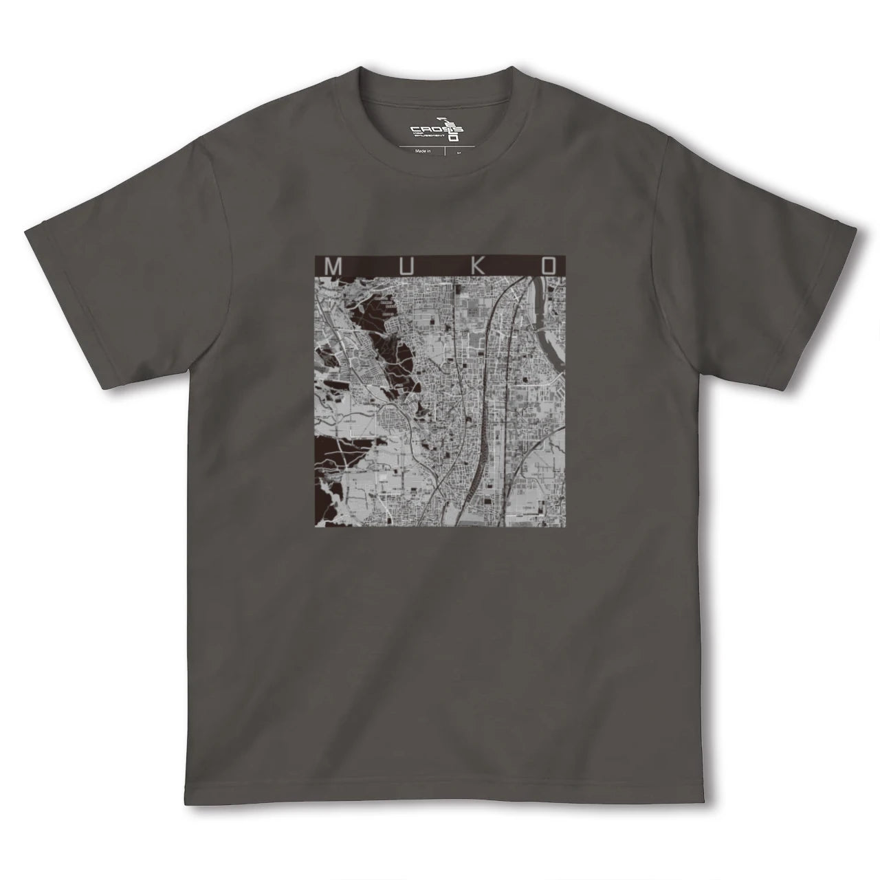 【向日(京都府)】地図柄ヘビーウェイトTシャツ