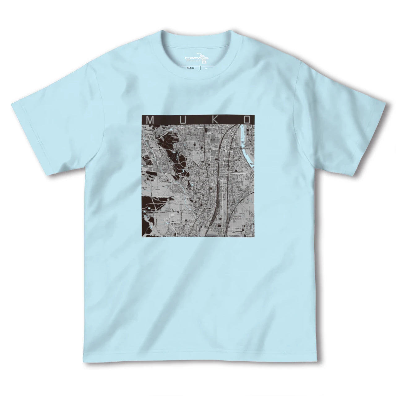 【向日(京都府)】地図柄ヘビーウェイトTシャツ