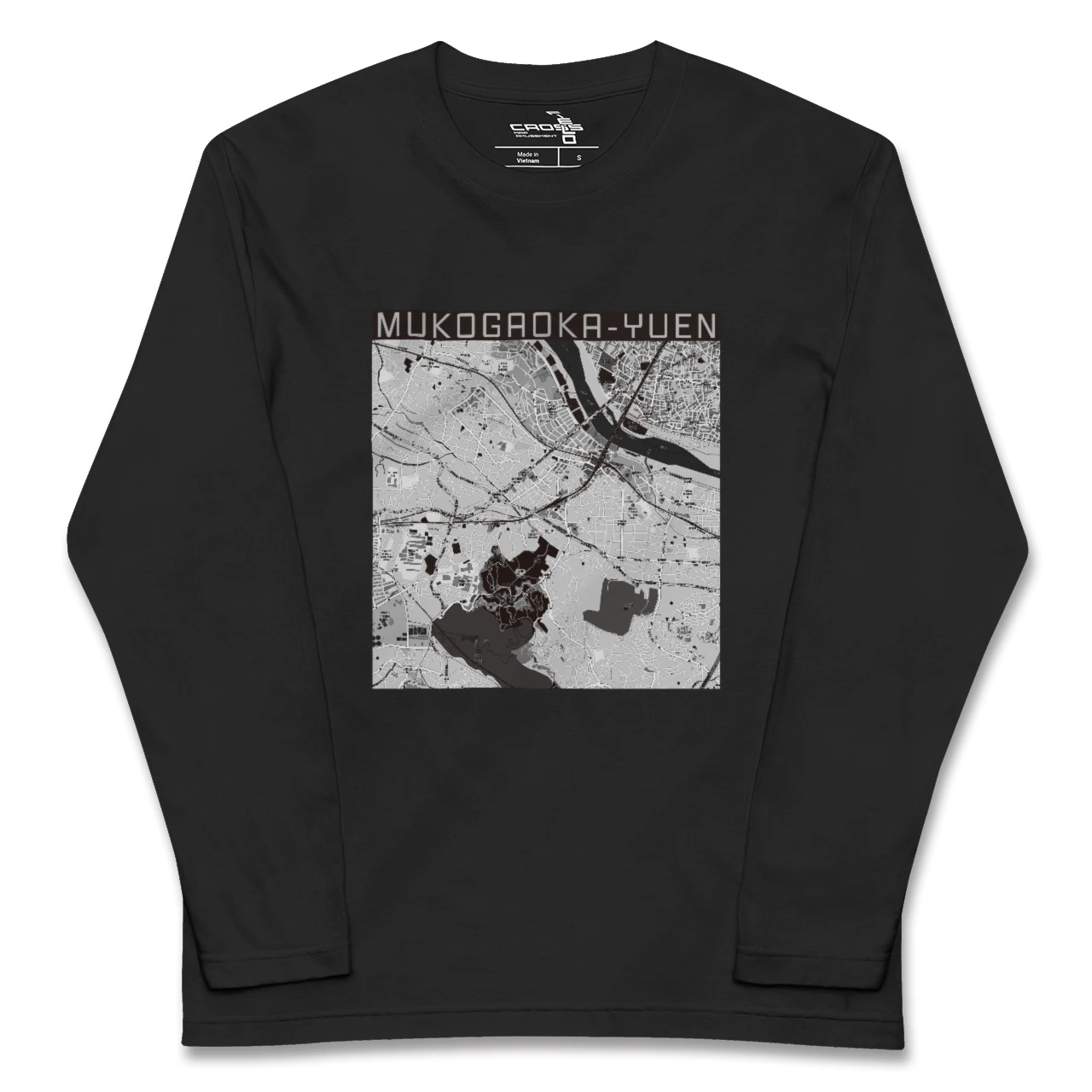 【向ヶ丘遊園(神奈川県)】地図柄ロングスリーブTシャツ