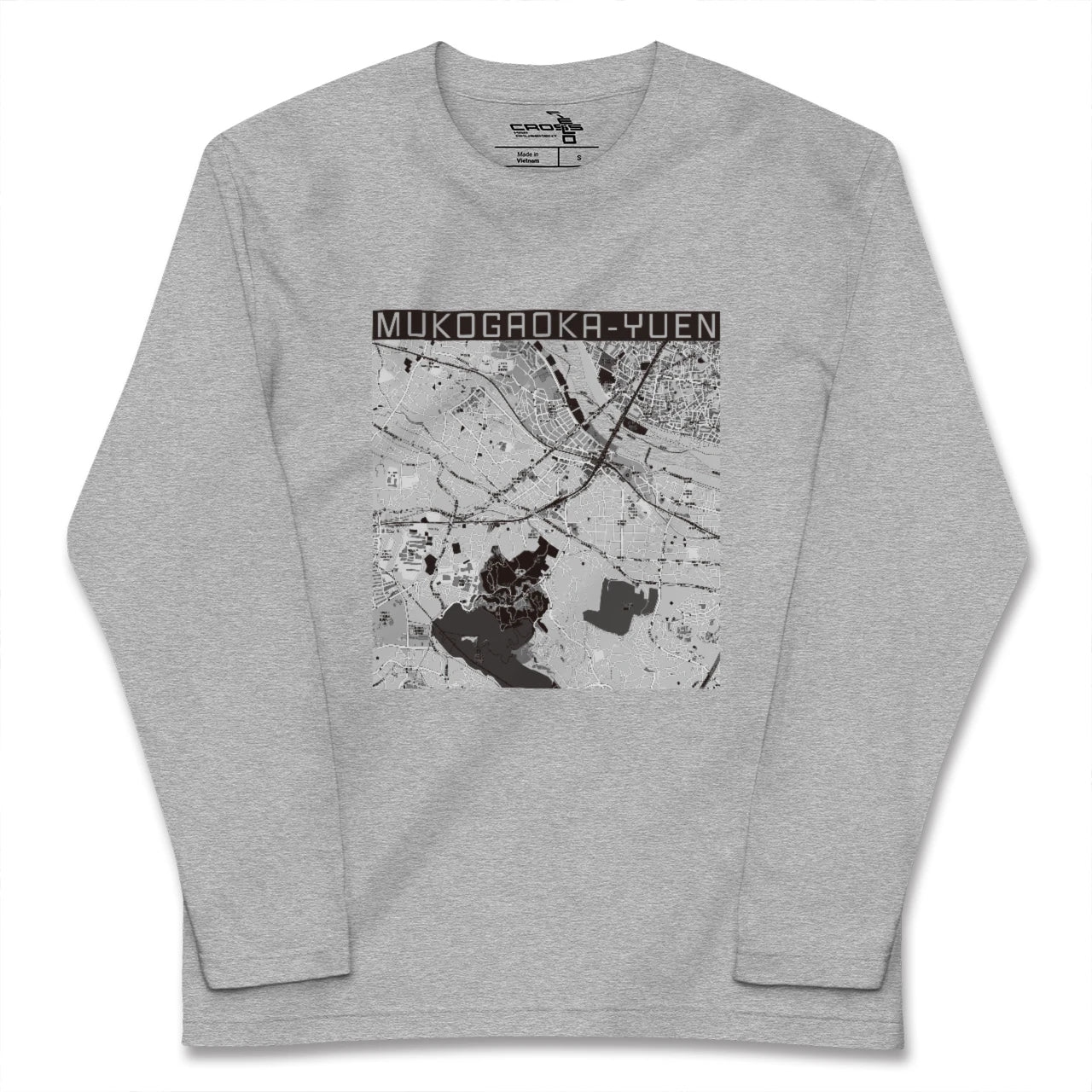 【向ヶ丘遊園(神奈川県)】地図柄ロングスリーブTシャツ