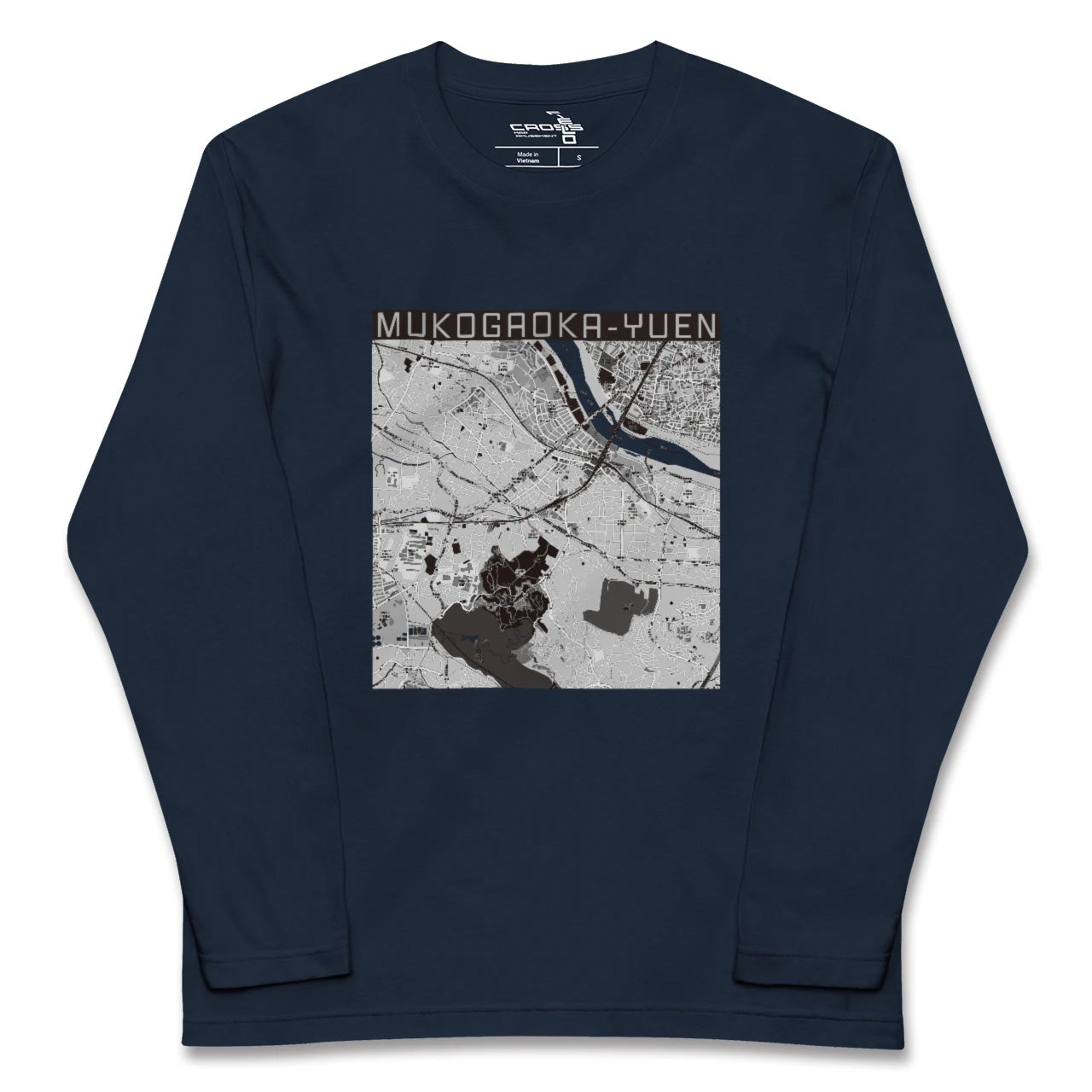 【向ヶ丘遊園(神奈川県)】地図柄ロングスリーブTシャツ