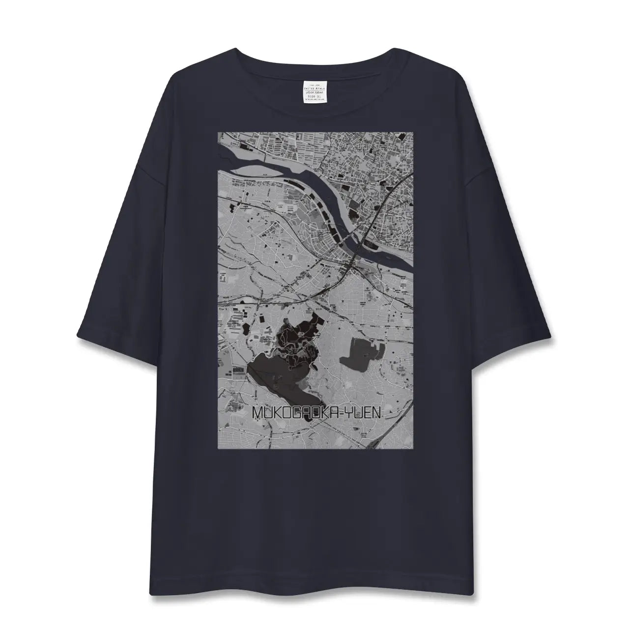 【向ヶ丘遊園(神奈川県)】地図柄ビッグシルエットTシャツ