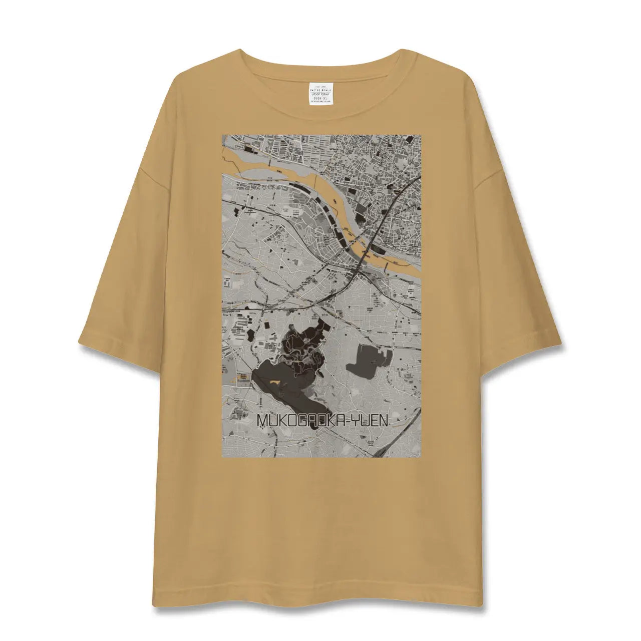 【向ヶ丘遊園(神奈川県)】地図柄ビッグシルエットTシャツ