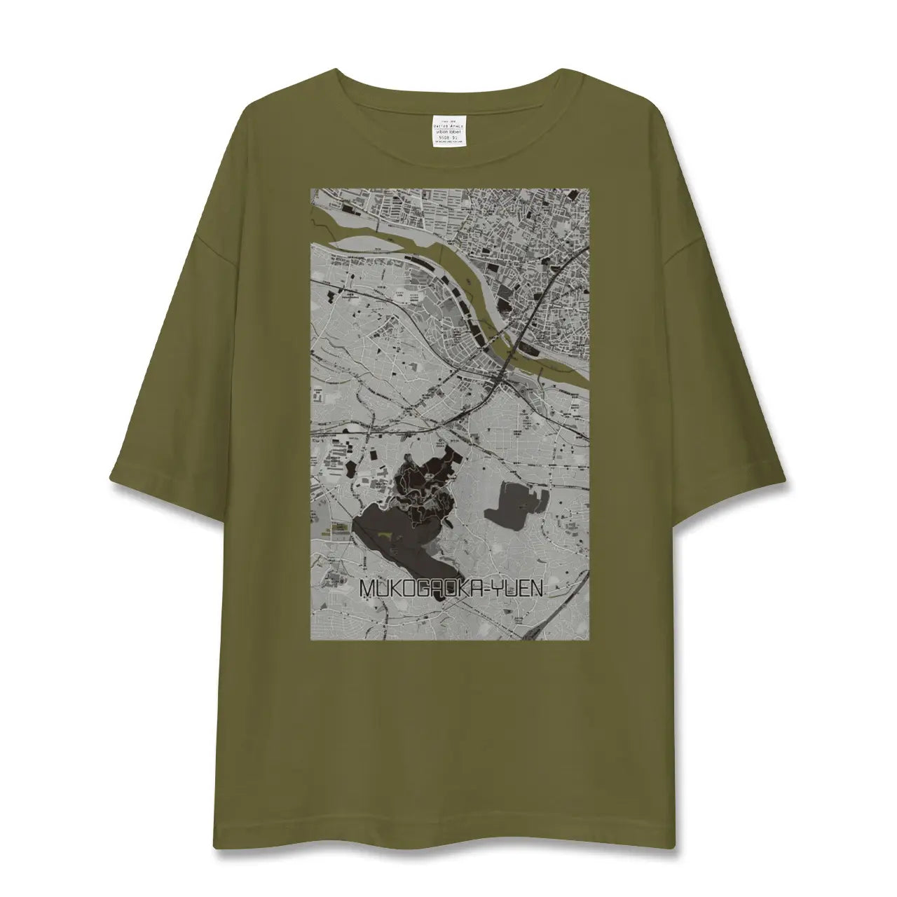 【向ヶ丘遊園(神奈川県)】地図柄ビッグシルエットTシャツ